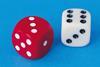 Photo of dice or a board game.