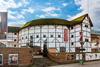 Photo of Shakespeare or of the Globe Theatre in London.