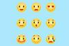 Emojis representing different emotions