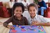 two African American children playing