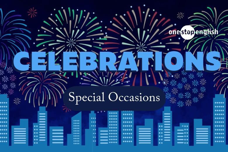 Onestopenglish Celebrations: Special Occasions - Lesson Plan & Worksheet
