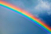 Photo of a rainbow or anything else to show different colours.