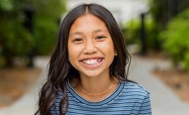Girl smiling