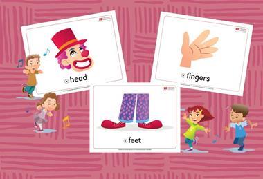 Interactive Flashcards: Head, Feet and Fingers!