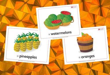 Interactive Flashcards: Plants & fruits