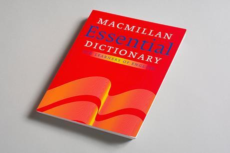 Photo of the Macmillan English dictionary.