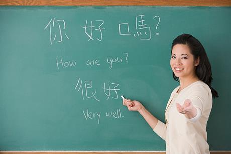 Photo of a group of students learning a different language.