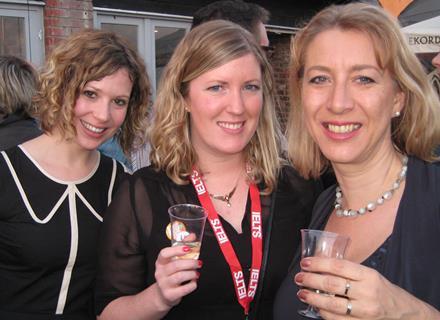 Sophie Hern, Lucy Williams and Karen Richardson at the onestopenglish party