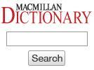 Screenshot of Macmillan Dictionary search box
