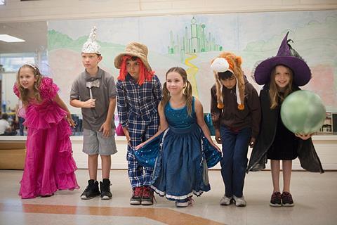 Phot of children in a drama class.