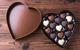 Box of Heart Shaped Chocolates. Valentines Candy